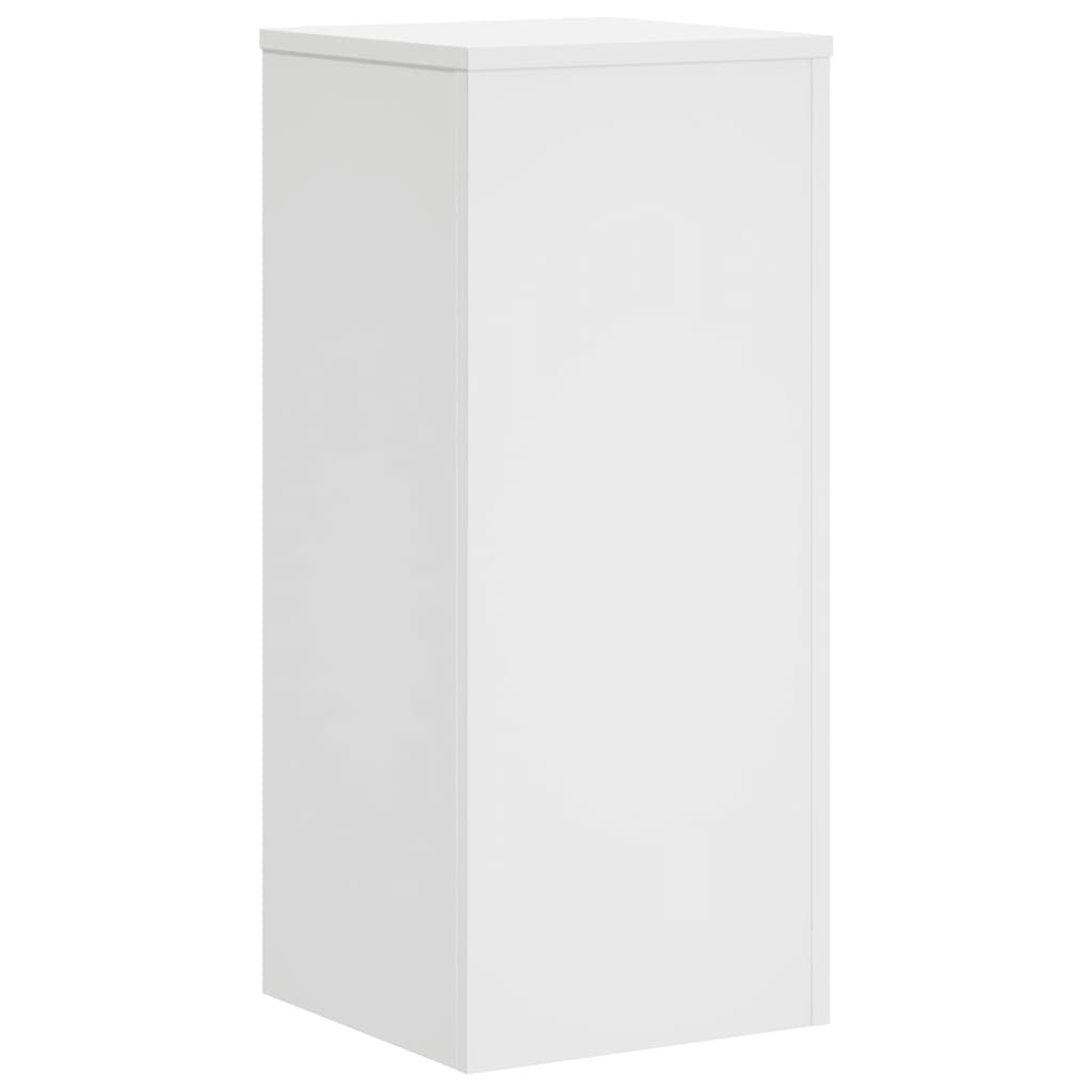 vidaXL Plant Stand 2 pcs White 30 x 30 x 70 cm Engineered Wood 3