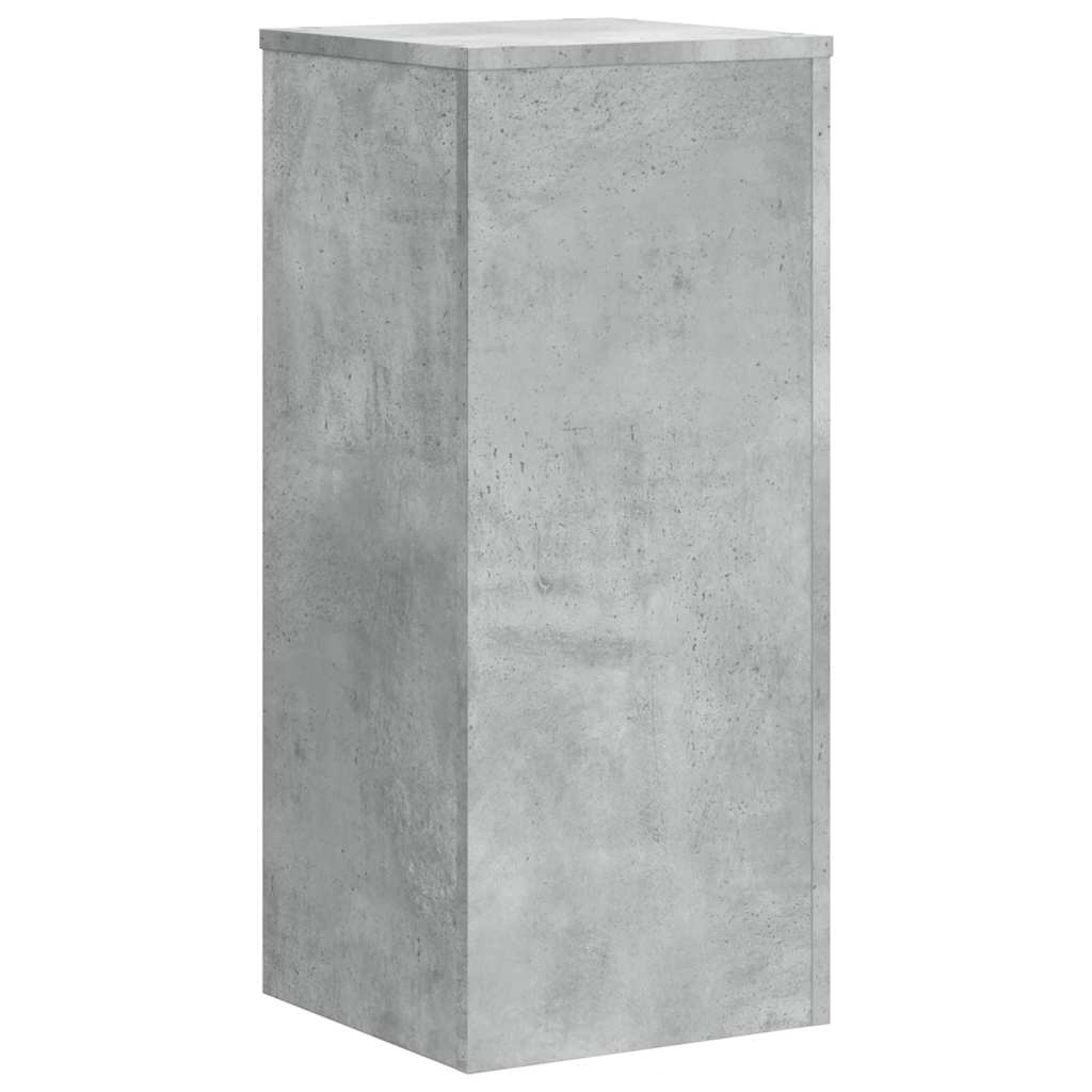 vidaXL Plant Stand 2 pcs Concrete Grey 30 x 30 x 70 cm Engineered Wood 3