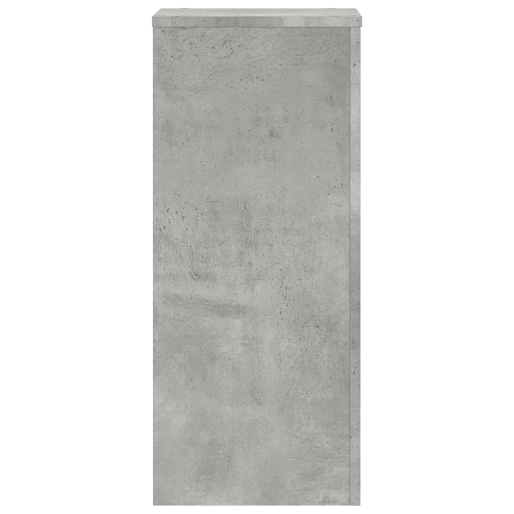 vidaXL Plant Stand 2 pcs Concrete Grey 30 x 30 x 70 cm Engineered Wood 4