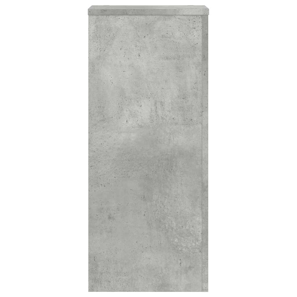 vidaXL Plant Stand 2 pcs Concrete Grey 30 x 30 x 70 cm Engineered Wood 6
