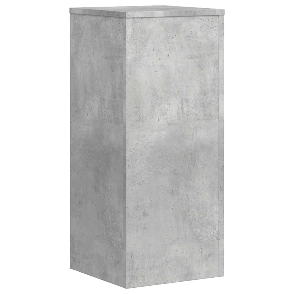 vidaXL Plant Stand 2 pcs Concrete Grey 30 x 30 x 70 cm Engineered Wood 5