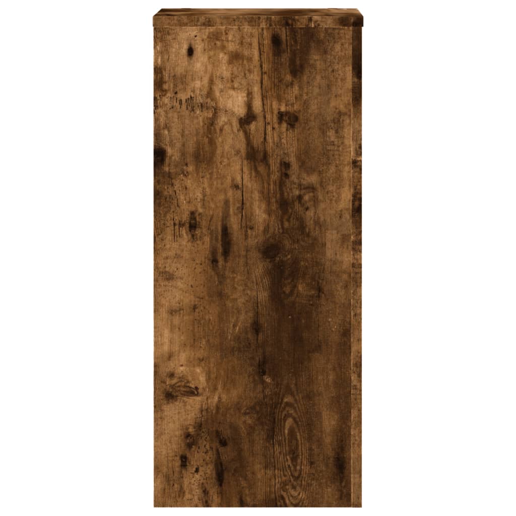 vidaXL Plant Stand 2 pcs Smoked Oak 30 x 30 x 70 cm Engineered Wood 4