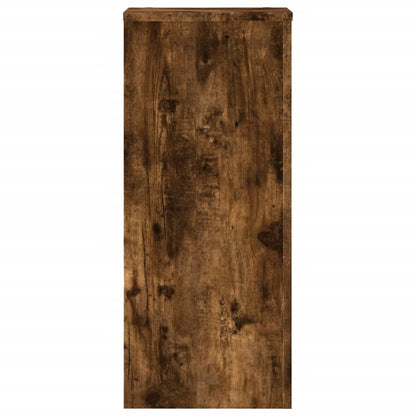 vidaXL Plant Stand 2 pcs Smoked Oak 30 x 30 x 70 cm Engineered Wood 6