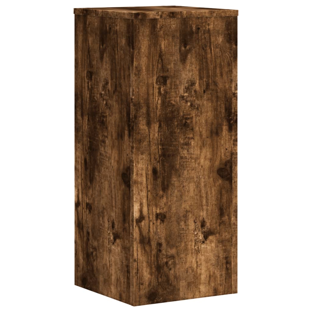 vidaXL Plant Stand 2 pcs Smoked Oak 30 x 30 x 70 cm Engineered Wood 5