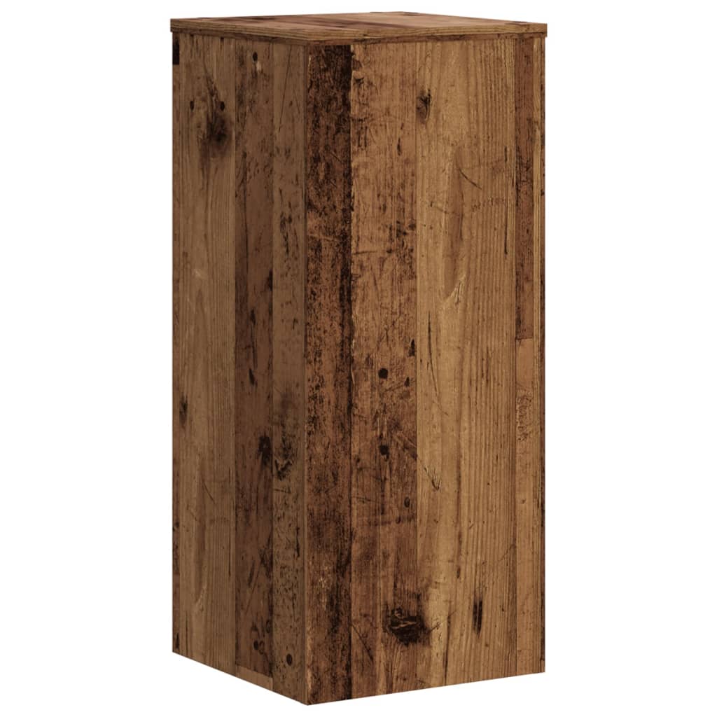 vidaXL Plant Stand 2 pcs Old Wood 30 x 30 x 70 cm Engineered Wood 3