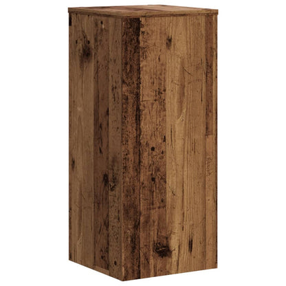 vidaXL Plant Stand 2 pcs Old Wood 30 x 30 x 70 cm Engineered Wood 3