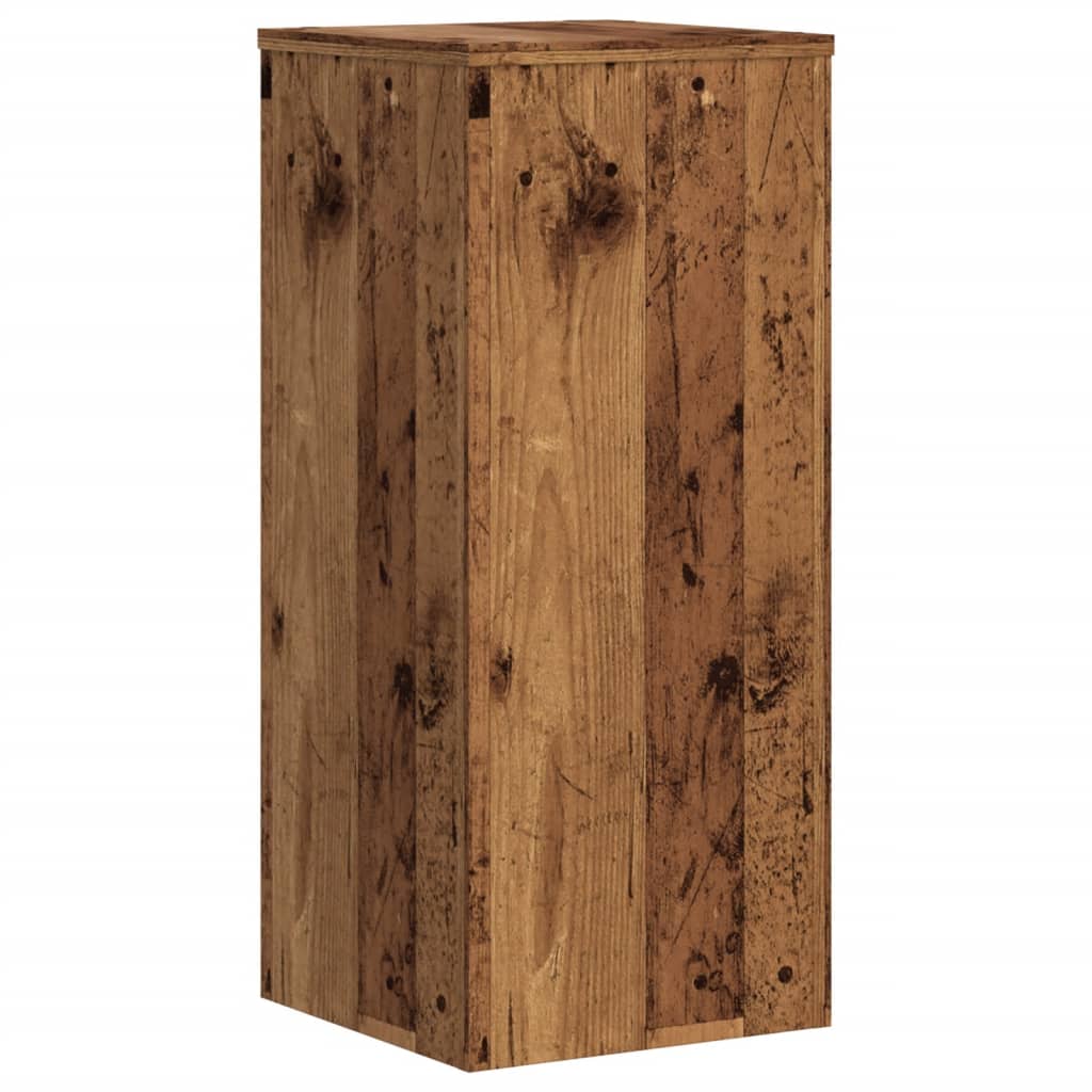 vidaXL Plant Stand 2 pcs Old Wood 30 x 30 x 70 cm Engineered Wood 5