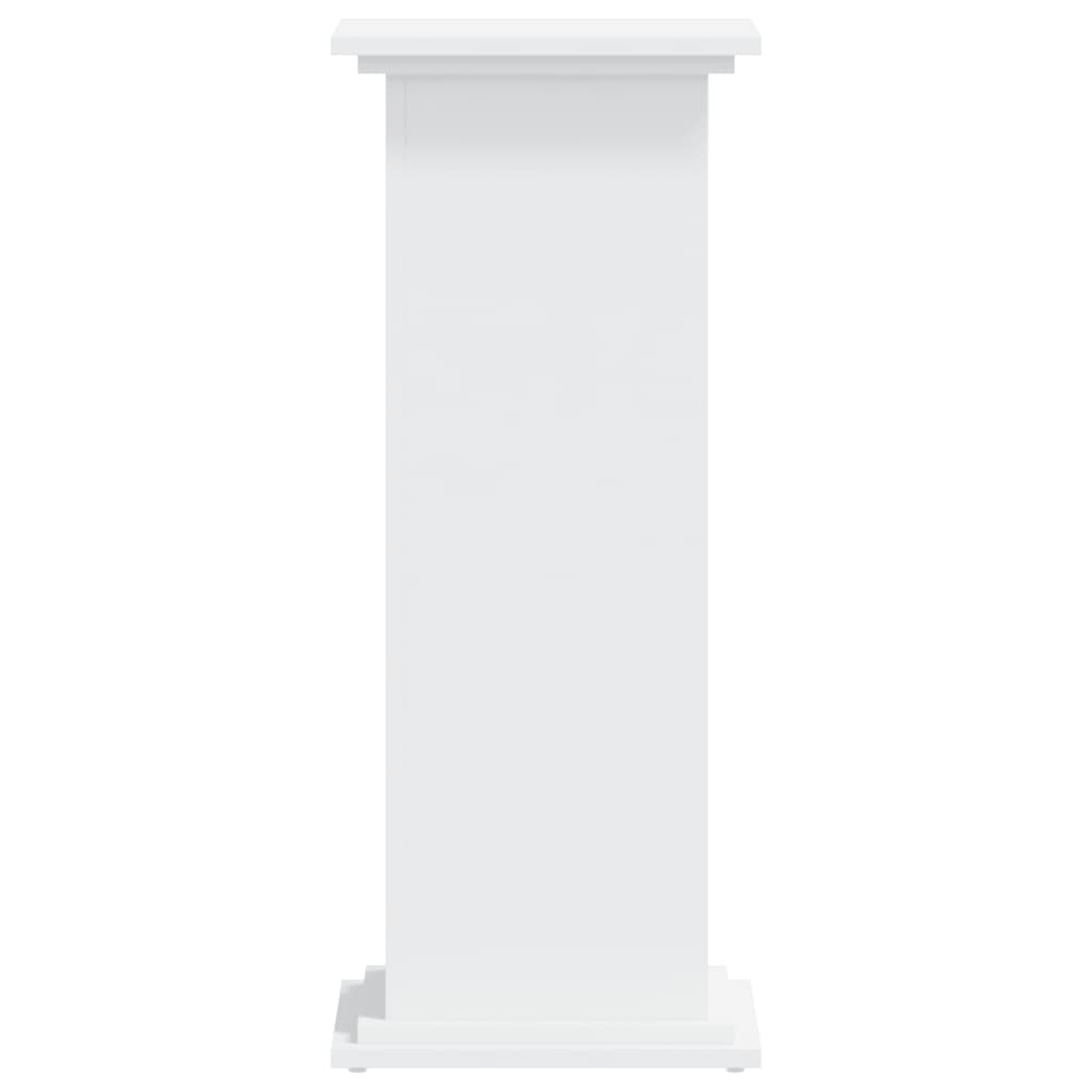 vidaXL Plant Stand White 33 x 33 x 80 cm Engineered wood 5