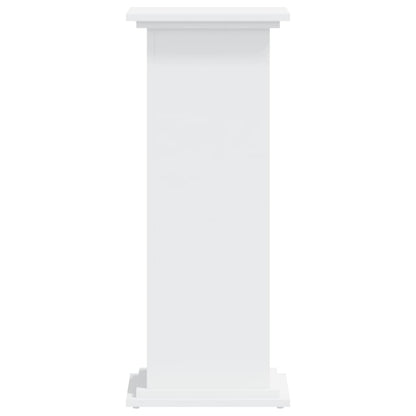 vidaXL Plant Stand White 33 x 33 x 80 cm Engineered wood 5