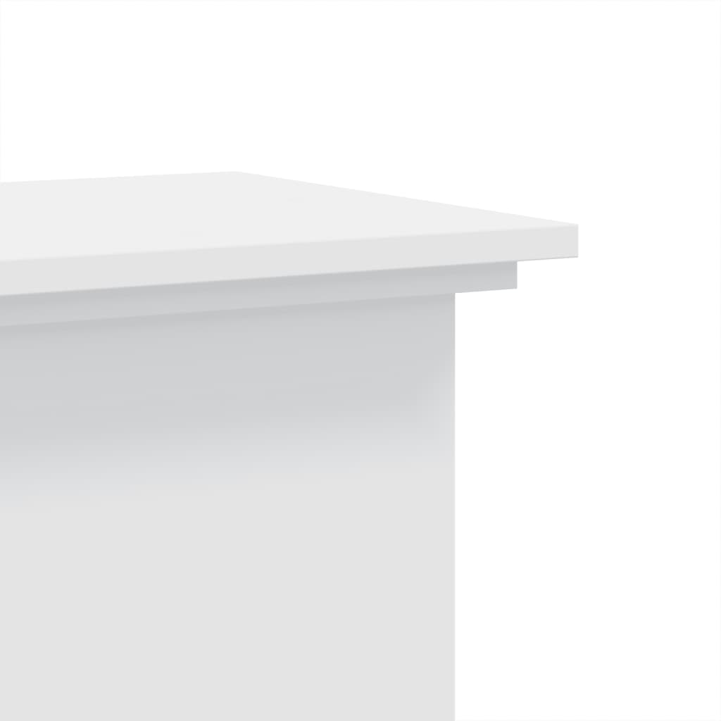 vidaXL Plant Stand White 33 x 33 x 80 cm Engineered wood 6