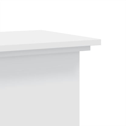 vidaXL Plant Stand White 33 x 33 x 80 cm Engineered wood 6