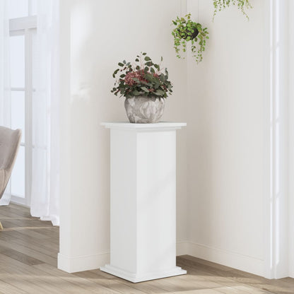vidaXL Plant Stand White 33 x 33 x 80 cm Engineered wood 1
