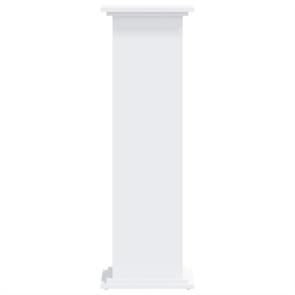 vidaXL Plant Stand White 33 x 33 x 100 cm Engineered wood 3