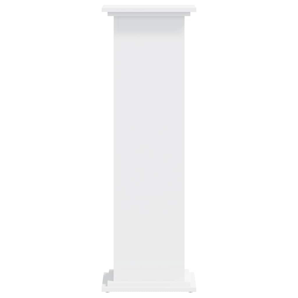 vidaXL Plant Stand White 33 x 33 x 100 cm Engineered wood 5