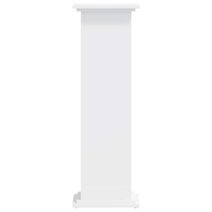 vidaXL Plant Stand White 33 x 33 x 100 cm Engineered wood 5