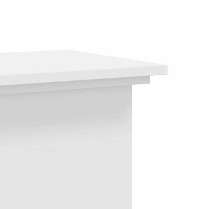vidaXL Plant Stand White 33 x 33 x 100 cm Engineered wood 6