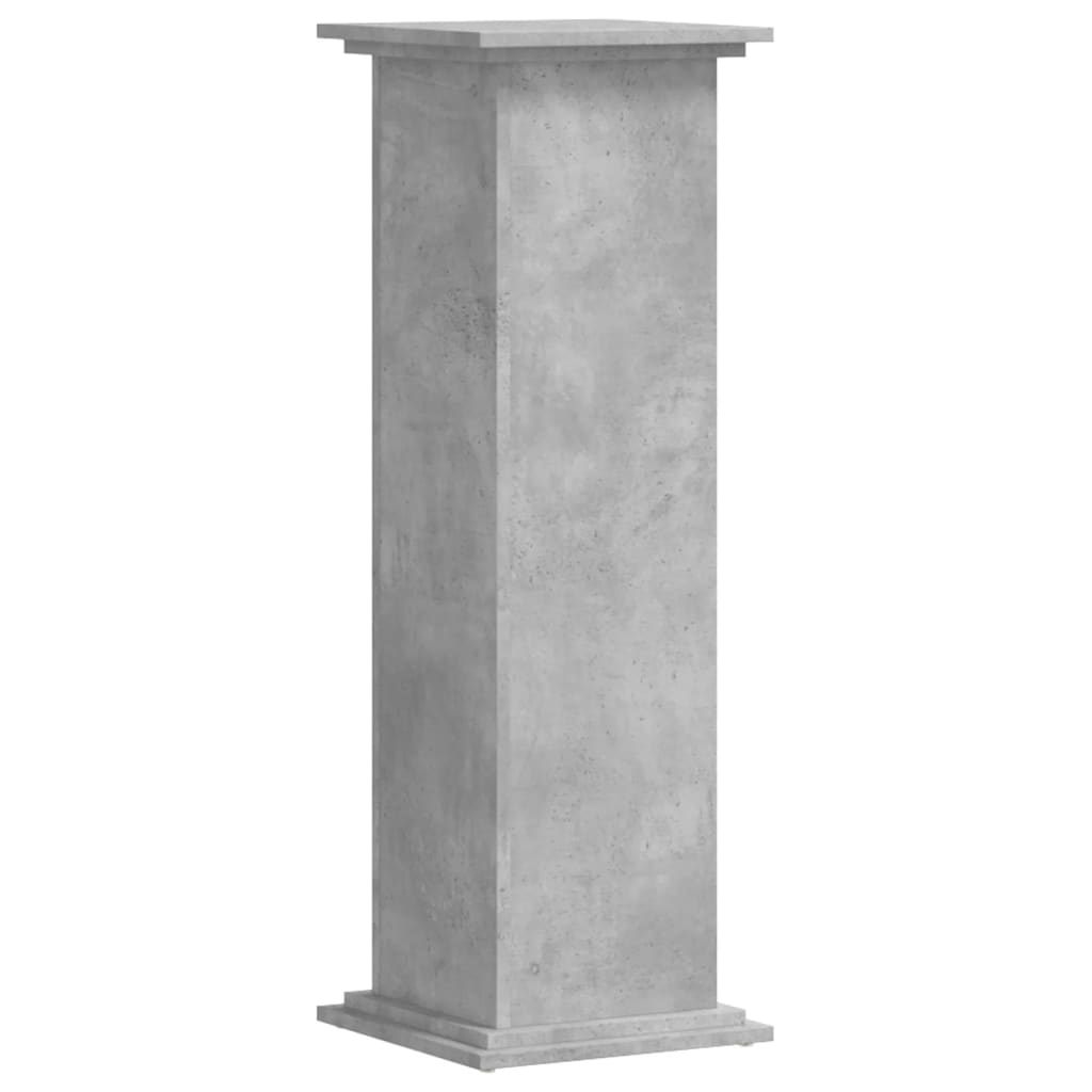 vidaXL Plant Stand Concrete Grey 33 x 33 x 100 cm Engineered wood 2