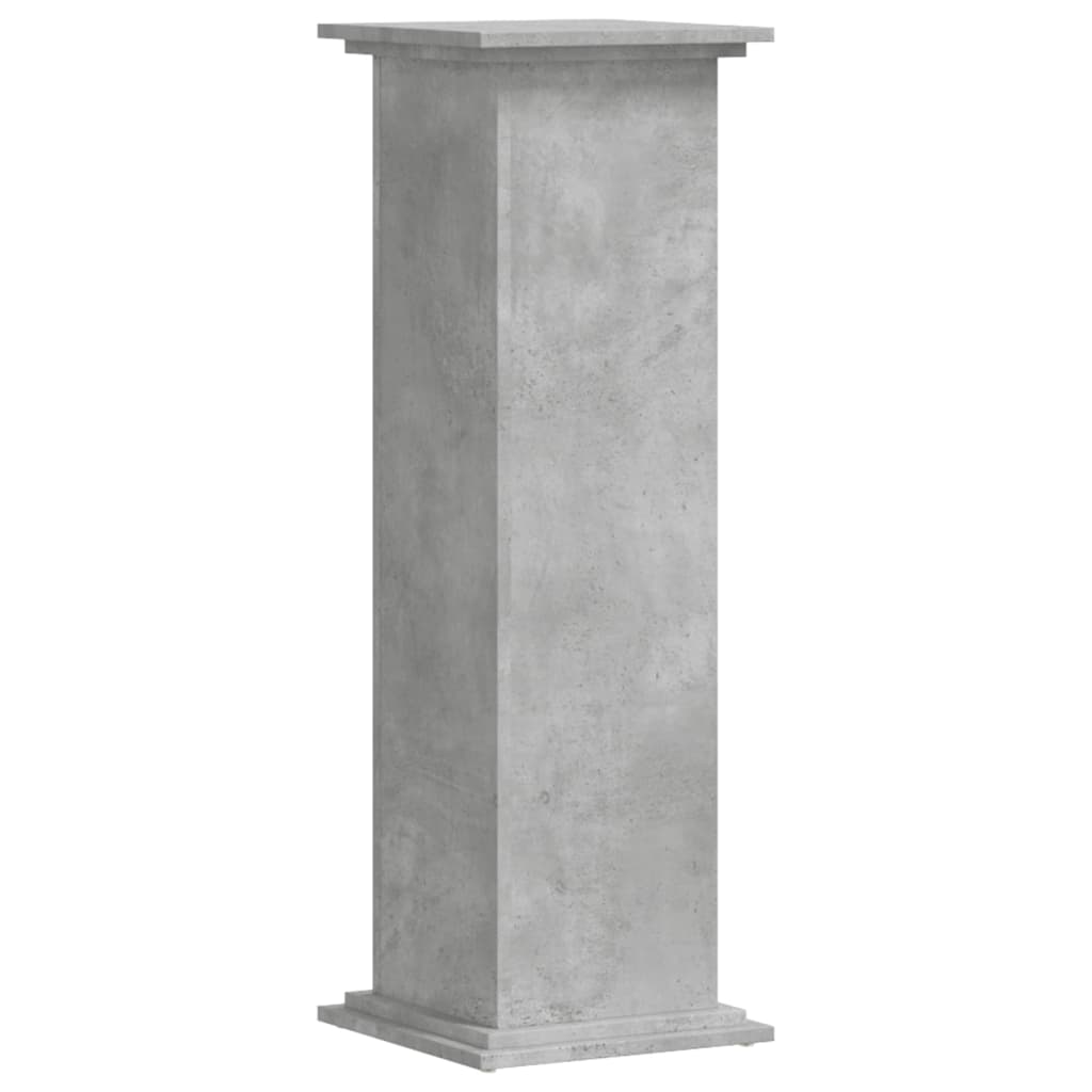 vidaXL Plant Stand Concrete Grey 33 x 33 x 100 cm Engineered wood 4