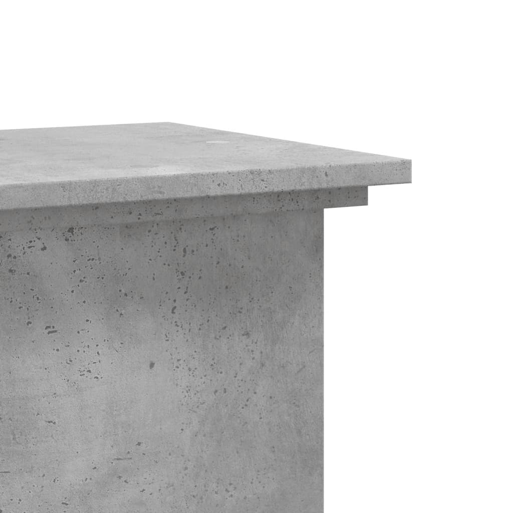 vidaXL Plant Stand Concrete Grey 33 x 33 x 100 cm Engineered wood 6
