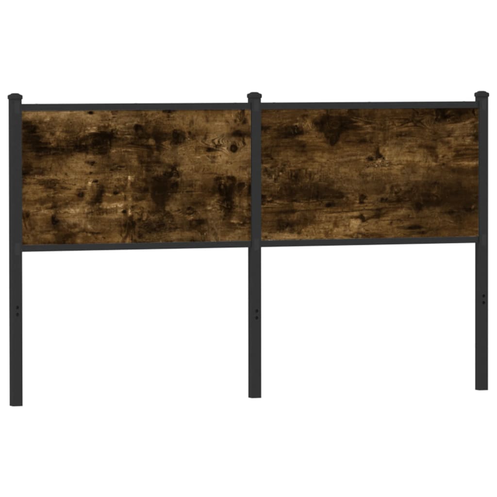 vidaXL Replace Headboard Smoked Oak 140 cm Engineered Wood and Steel 1