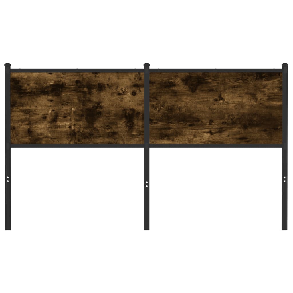 vidaXL Replace Headboard Smoked Oak 150 cm Engineered Wood and Steel 3