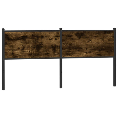 vidaXL Replace Headboard Smoked Oak 160 cm Engineered Wood and Steel 1
