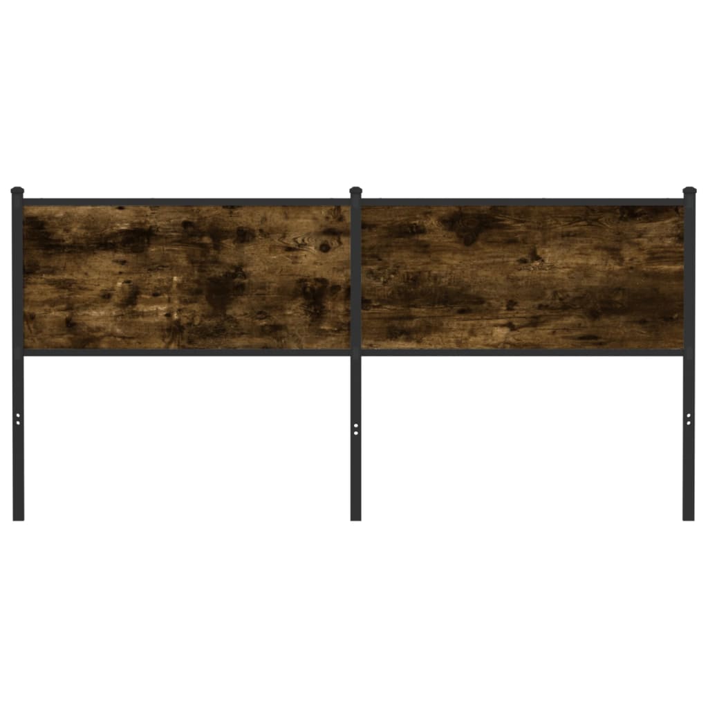 vidaXL Replace Headboard Smoked Oak 160 cm Engineered Wood and Steel 3