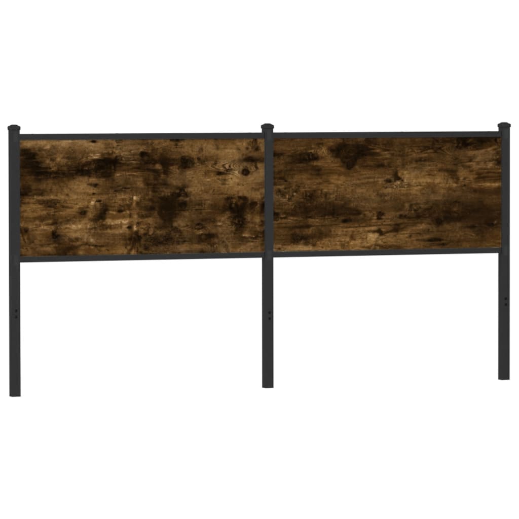 vidaXL Replace Headboard Smoked Oak 180 cm Engineered Wood and Steel 1