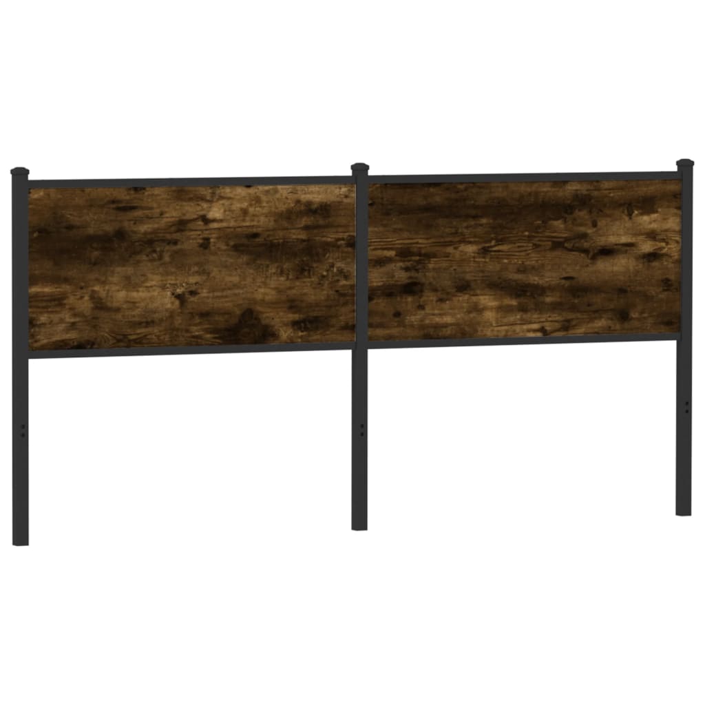 vidaXL Replace Headboard Smoked Oak 180 cm Engineered Wood and Steel 5