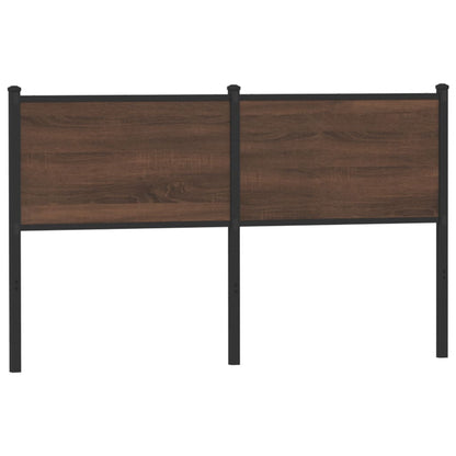 vidaXL Replace Headboard Brown Oak 140 cm Engineered Wood and Steel 1