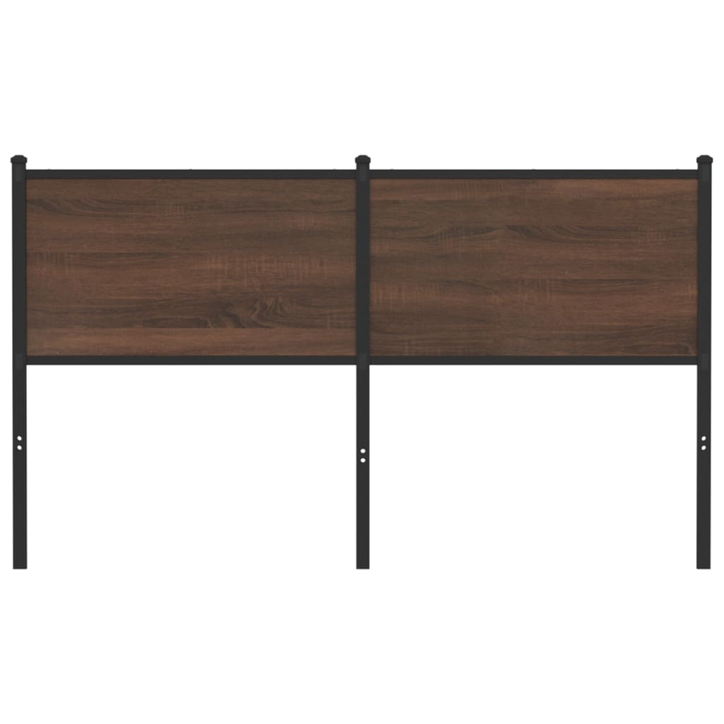 vidaXL Replace Headboard Brown Oak 140 cm Engineered Wood and Steel 3