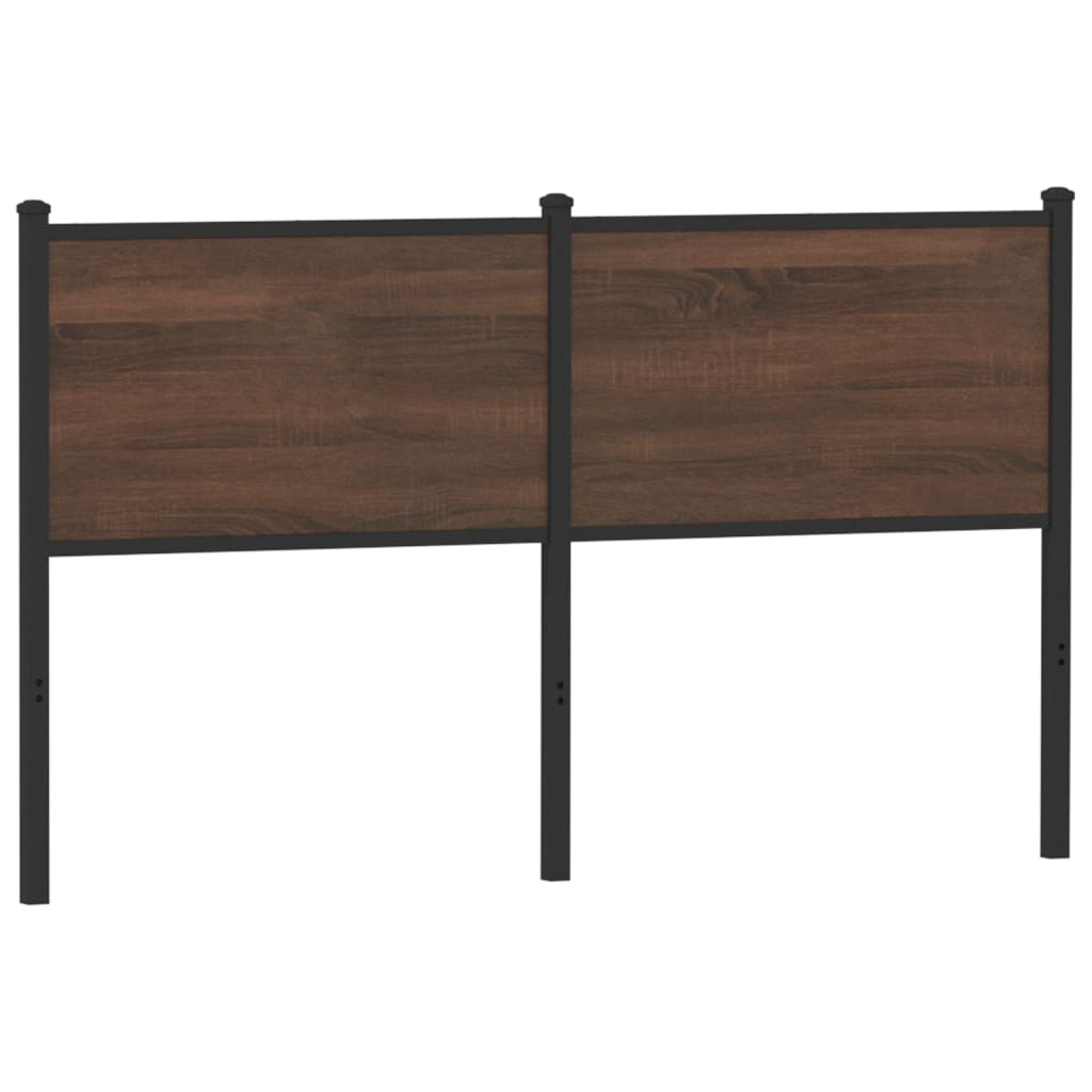 vidaXL Replace Headboard Brown Oak 140 cm Engineered Wood and Steel 5