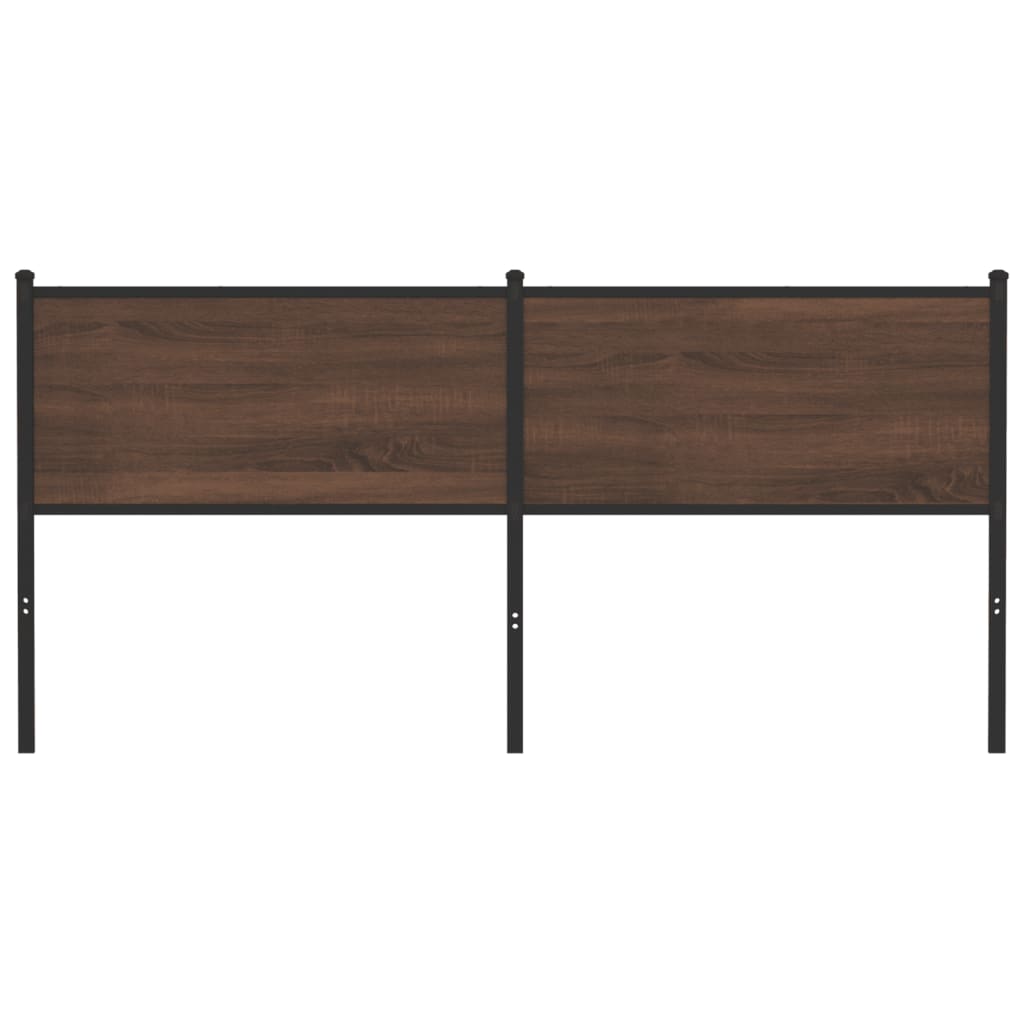vidaXL Replace Headboard Brown Oak 160 cm Engineered Wood and Steel 3