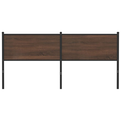 vidaXL Replace Headboard Brown Oak 180 cm Engineered Wood and Steel 3