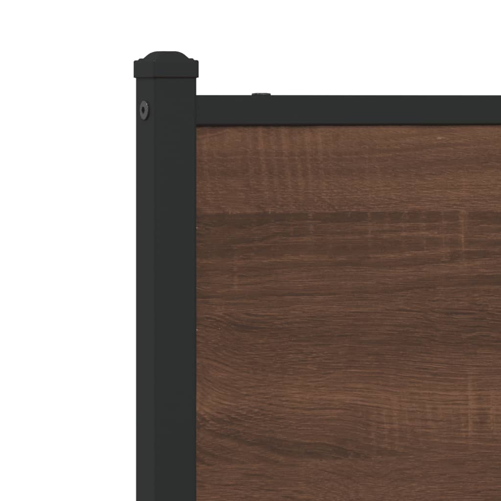 vidaXL Replace Headboard Brown Oak 180 cm Engineered Wood and Steel 6