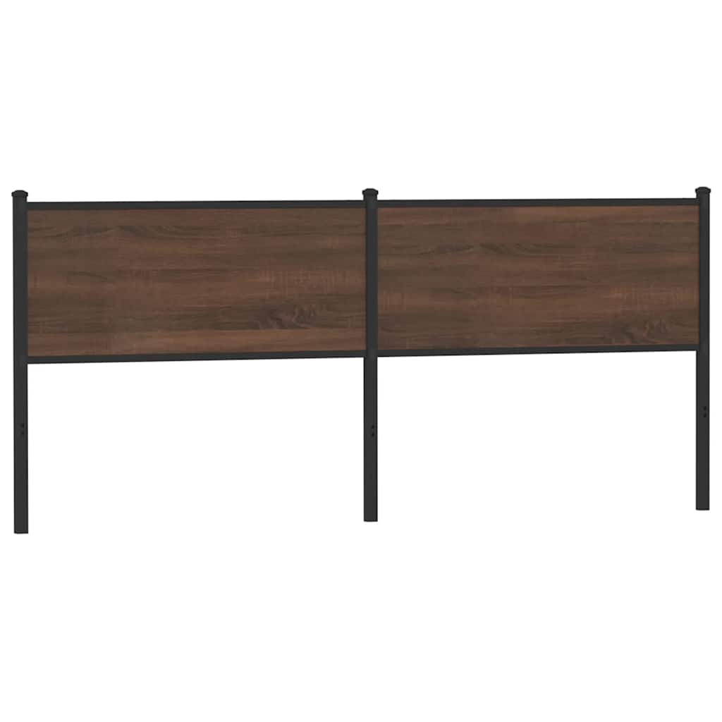 vidaXL Replace Headboard Brown Oak 190 cm Engineered Wood and Steel 1