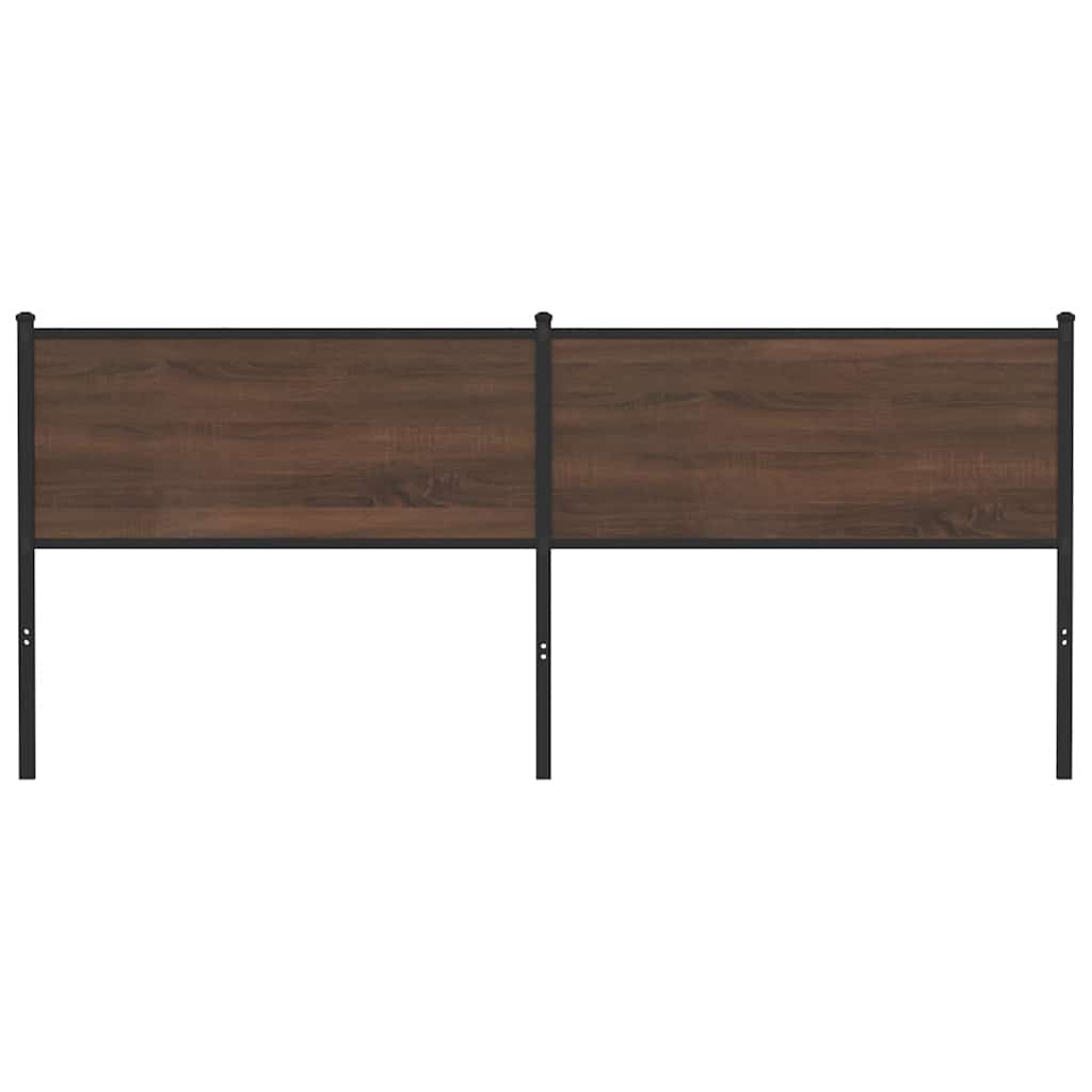 vidaXL Replace Headboard Brown Oak 190 cm Engineered Wood and Steel 3