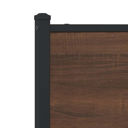 vidaXL Replace Headboard Brown Oak 190 cm Engineered Wood and Steel 6