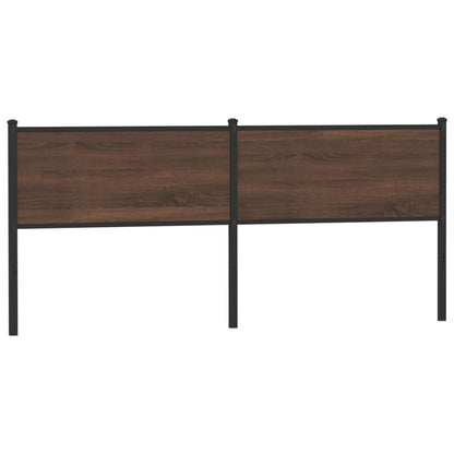 vidaXL Replace Headboard Brown Oak 200 cm Engineered Wood and Steel 1