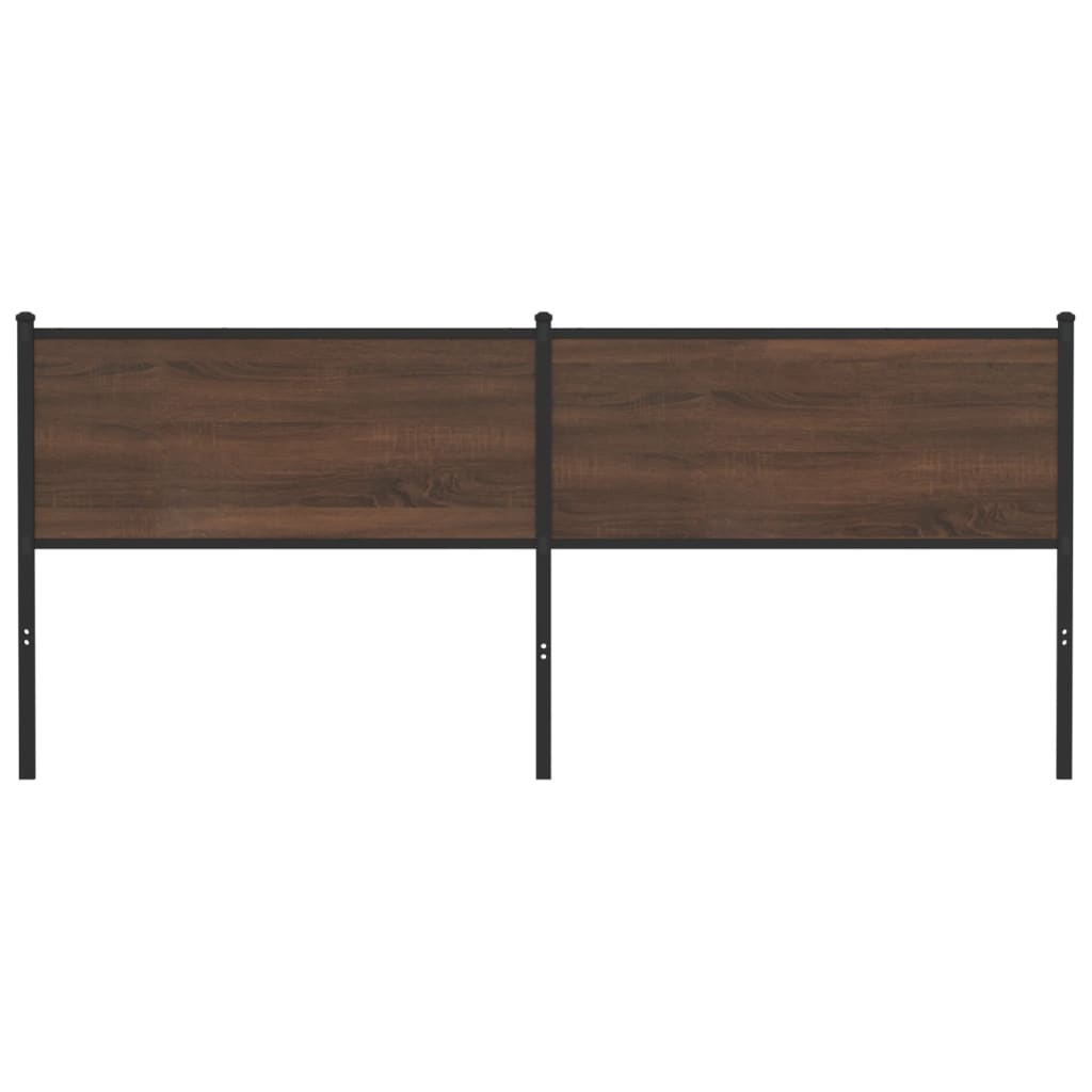 vidaXL Replace Headboard Brown Oak 200 cm Engineered Wood and Steel 3