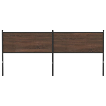 vidaXL Replace Headboard Brown Oak 200 cm Engineered Wood and Steel 3