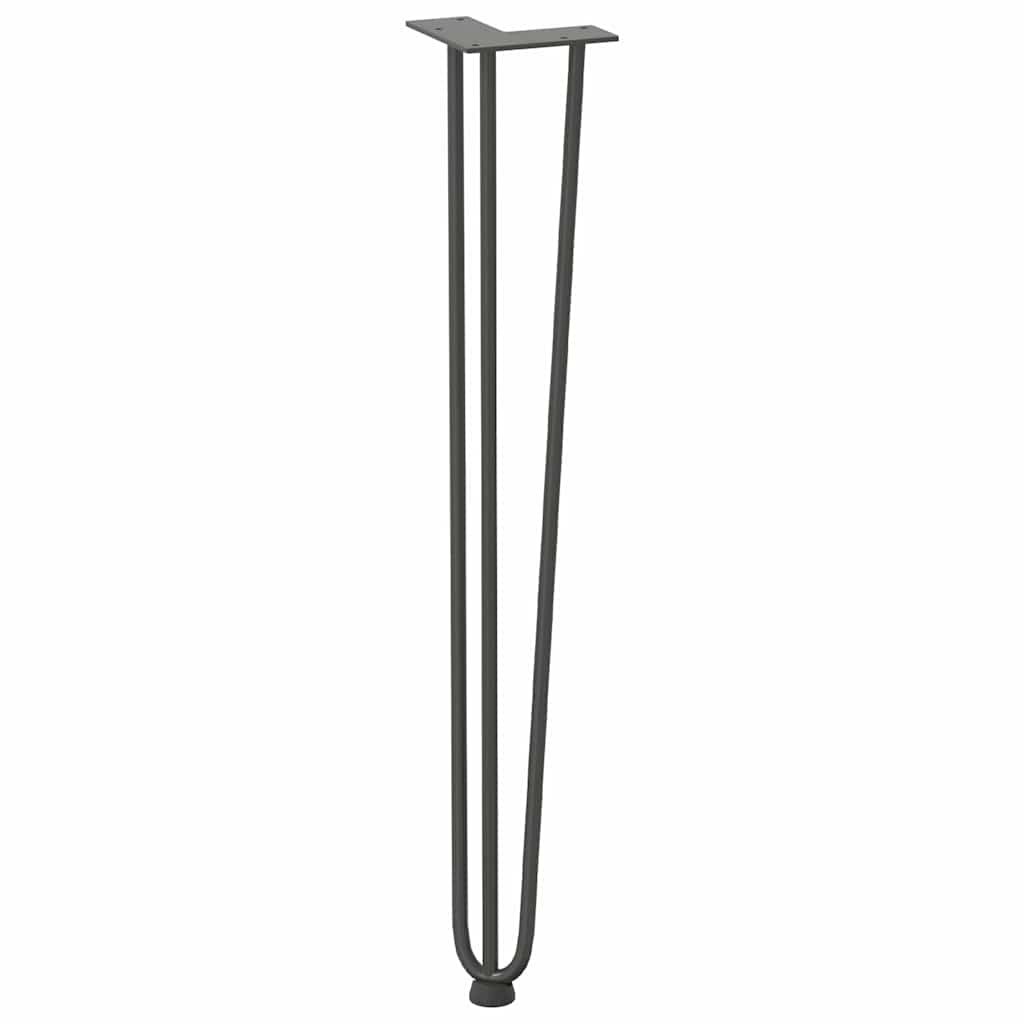 vidaXL Hairpin legs for Console Table 4 pcs Anthracite 72 cm 4