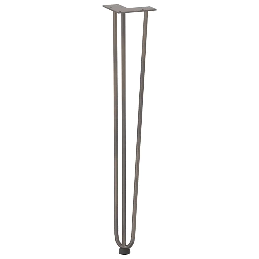 vidaXL Hairpin legs for Console Table 4 pcs Natural Steel 72 cm 4