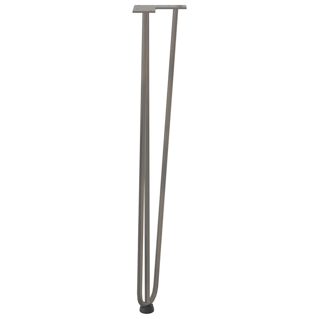 vidaXL Hairpin legs for Console Table 4 pcs Natural Steel 72 cm 6