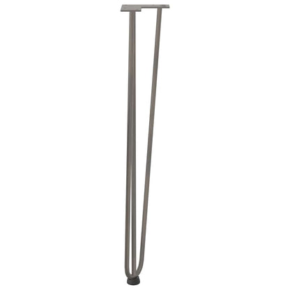 vidaXL Hairpin legs for Console Table 4 pcs Natural Steel 72 cm 6