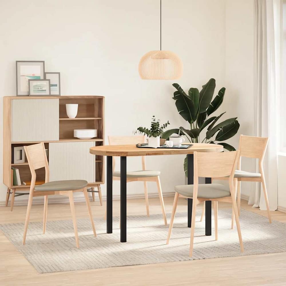 vidaXL Coffee Table Legs 4 pcs 30-32 Steel Black
