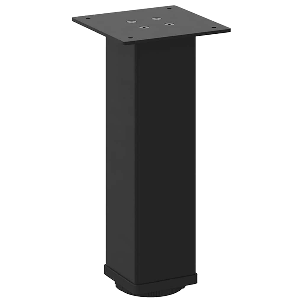 vidaXL Coffee Table Legs 4 pcs Black 42-44 cm Steel 4