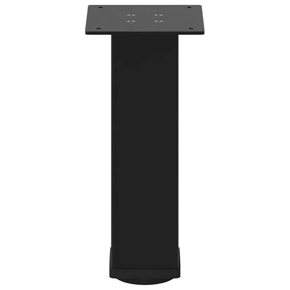 vidaXL Coffee Table Legs 4 pcs Black 42-44 cm Steel 5