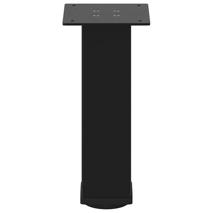 vidaXL Coffee Table Legs 4 pcs Black 42-44 cm Steel 6
