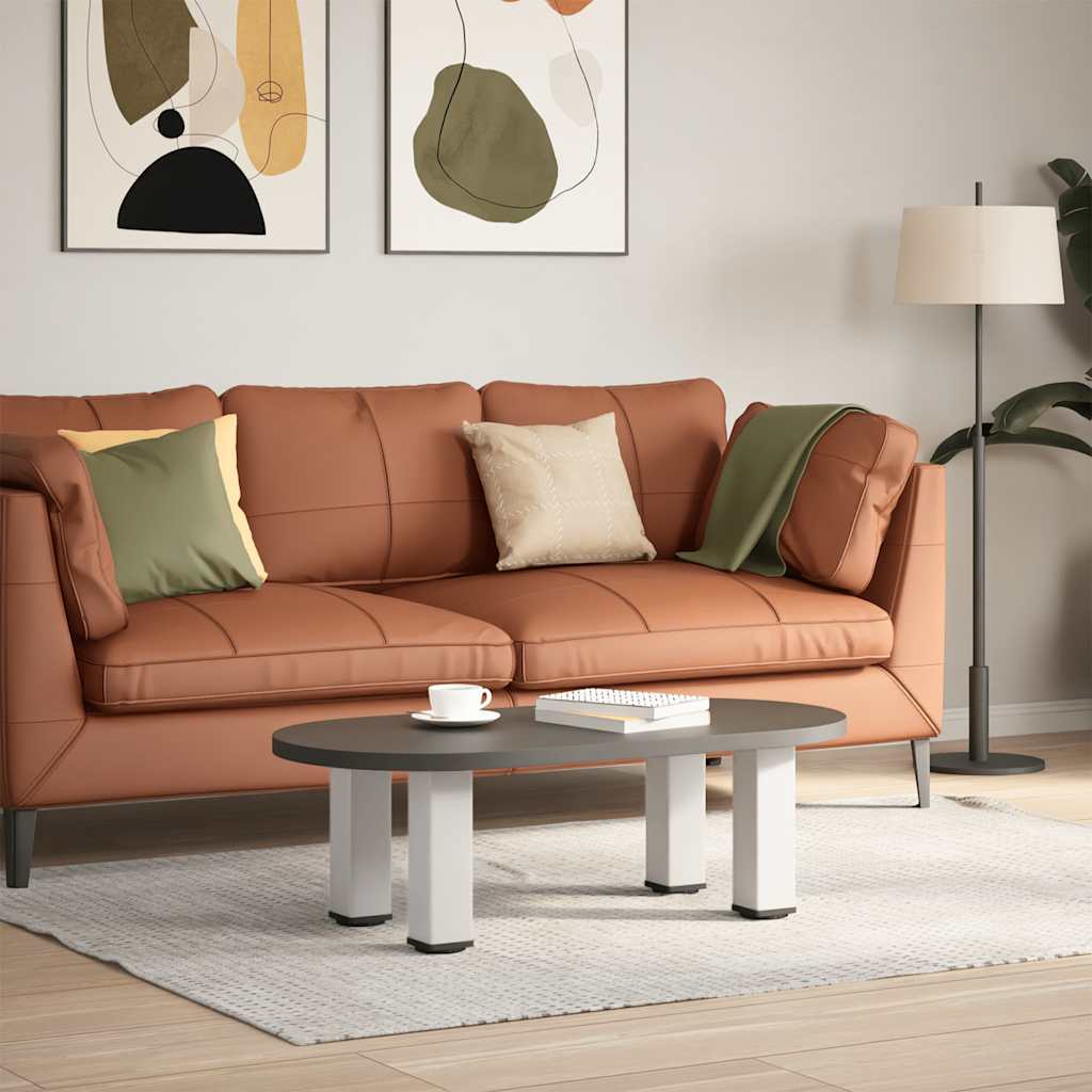 vidaXL Coffee Table Legs 4 pcs 30-32 Steel White